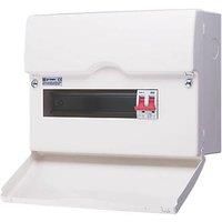 British General CFSW10 12-Module 10-Way Part-Populated Main Switch Consumer Unit (6200X)