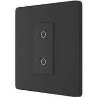 BG Evolve PCDSBTDS1B Satin Brass 1 Gang 200W-Black Insert