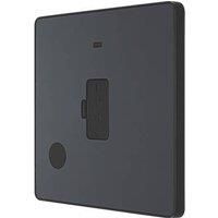 BG Electrical Evolve Unswitched Fused Connection Unit with Power LED Indicator, 13A, Matt Grey