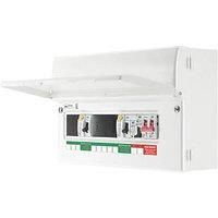 British General Fortress 16-Module 8-Way Part-Populated High Integrity Dual RCD Consumer Unit with SPD (158PG)
