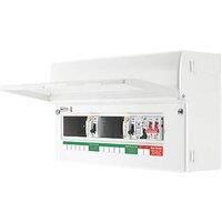 British General Fortress 19-Module 11-Way Part-Populated High Integrity Dual RCD Consumer Unit with SPD (937PG)