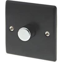 BG NEXUS METAL MATT BLACK Switches & Sockets Decorative Light Mains USB 13A