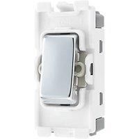 BG SCREWLESS FLATPLATE Custom Grid Plate Switch Components POLISHED CHROME FPC