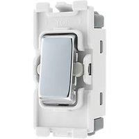 BG SCREWLESS FLATPLATE Custom Grid Plate Switch Components POLISHED CHROME FPC