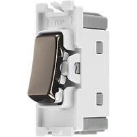BG SCREWLESS FLATPLATE Custom Grid Plate Switch Component BLACK NICKEL FBN RANGE