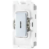 BG SCREWLESS FLATPLATE Custom Grid Plate Switch Components POLISHED CHROME FPC