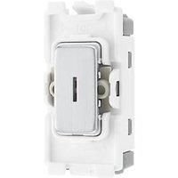 BG Nexus Metal Grid Plate Switch Modules Faceplate Brushed Steel Satin NBS Range