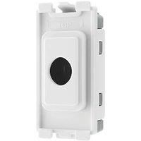 BG RFLEX Nexus Grid White 10mm Flex Outlet Module