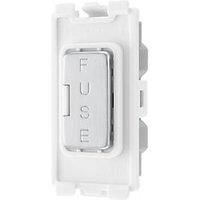 BG Nexus Metal Grid Plate Switch Modules Faceplate Brushed Steel Satin NBS Range