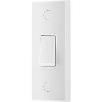 British General 900 Series 10A 10AX 1-Gang 2-Way Architrave Light Switch White (639PM)