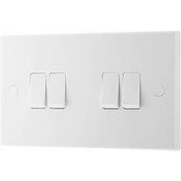 Bg White 20A 2 Way 4 Gang Light Switch