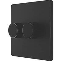 BG Evolve Matt Black Screwless Switches & Sockets - Black Insert Full Range