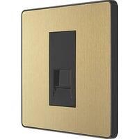 BG Electrical Evolve Double Touch Dimmer Switch, 2-Way Secondary, 200W, Satin Brass