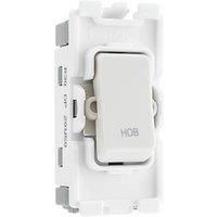 British General Nexus Grid 20A Grid DP Hob Switch White (267RF)