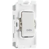 British General Nexus Grid 20A Grid DP Oven Switch White (776RF)