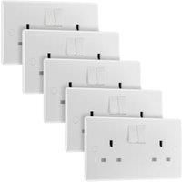 BG Switched 2 Gang Socket - Pack of 5