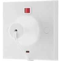 British General 50A 1-Way Ceiling Switch White On/Off Indicator (505FM)