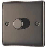 British General Nexus Metal 1-Gang 2-Way LED Dimmer Switch Black Nickel (506PM)