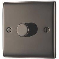 British General Nexus Metal 1-Gang 2-Way LED Dimmer Switch Black Nickel (506PM)