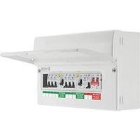British General Fortress 16-Module 8-Way Populated High Integrity Main Switch Consumer Unit with SPD (253RL)