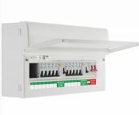 BG CF19D88PS12  19 Mod 12 Way  2 X 80A 30 mA RCD Metal Consumer Unit & 10 MCB