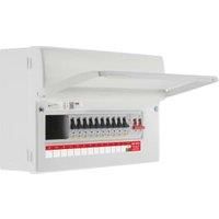 BG Main Switch 100A Populated 16-Module 13 Way Consumer Unit with Type 2 SPD & 10 x Type A RCBOs