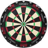 Target Darts TOR Dartboard, Steel Tip Dart Board | Competition Standard Steel Tip Dartboards with Fixing Kit, Modern Rotational Number Ring, Premium Madagascan Sisal, Stainless Steel Thin Wire System
