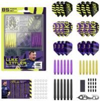 TARGET Darts Luke Littler Dart Accessories Set | The Nuke 85 Piece Darts Kit, Including Dart Flights & Protectors, Shafts, Flight Protectors, Multi Tool, Steel Tip Dart Point Sharpener & Score Card