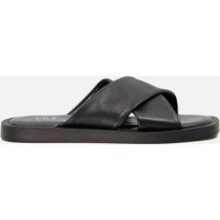 Dune London Licorice Cross Front Leather Sandals - UK 3
