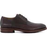 Dune Mens SINCLAIRS Smart-Casual Gibson Shoes Size UK 9 Sinclairs Dark Brown Flat Heel Derby Shoes