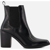 Dune London Womens Promising Block-Heel Leather Western Boots - UK 8