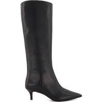 Dune London Ladies SMOOTH Kitten-Heeled Knee-High Boots Size UK 3 Kitten Heel Knee High Boots