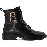Dune Ladies PHYLLIS Casual Buckle-Detail Ankle Boots Size UK 3 Flat Heel