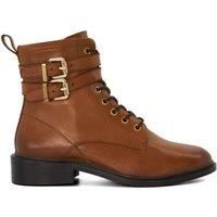 Dune Ladies PHYLLIS Casual Buckle-Detail Ankle Boots Size UK 3 Flat Heel