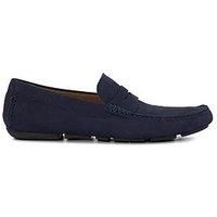 Dune Bradlay Blue Suede Male Mens Classic Slip On Shoes