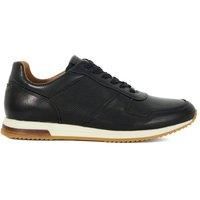 Dune London Men's 'Trilogy' Leather Trainers in Black | Size: 11