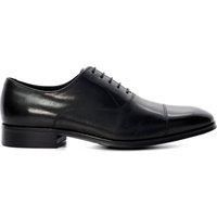 Dune Mens Solver Leather Oxford Lace-Ups Size UK 9 Flat Heel Oxford Shoes Black