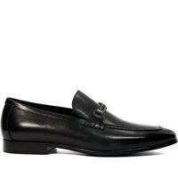 Dune Mens SCILLY Snaffle Trimmed Loafers Size UK 11 Flat Heel Black