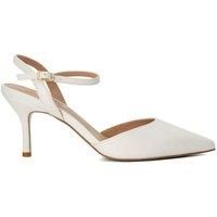 Dune Ladies Debate Two-Part Heeled Courts Size UK 8 Stiletto Heel Slingbacks White
