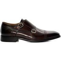Dune Saloon Brown Leather Male Mens Formal Slip On Shoes
