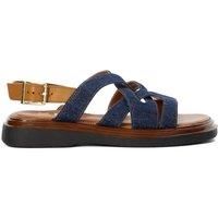 Dune Ladies LEEBRA Casual Flatform Sandals Size UK 3 Flat Heel Casual Sandals Navy
