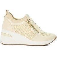 Dune London Eilin Wedge Trainers - Natural