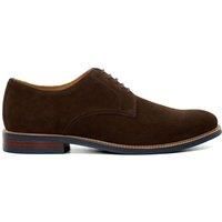 Dune Mens Stanley Smart Lace-Up Shoes Size UK 11 Flat Heel Suede Lace Up Shoes Brown
