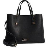 Dune London Dorry Branded Hardware Tote Bag - Black