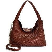 Dune London Deliberate Woven Shoulder Bag - Tan