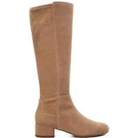 Dune London Ladies Tayla Stretch Knee-High Boots Size UK 6 Block Heel Suede Knee High Boots