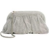 Dune ELEGENT Embellished Studded Mesh Clutch Bag One Size