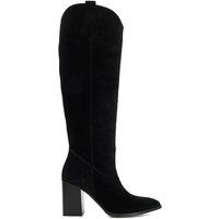 Dune London Women's 'Tavern' Suede Knee High Boots in Black | Size: 8