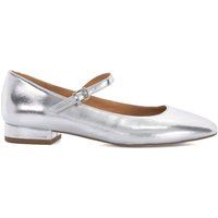 Dune London Women's 'Happlie' Ballet Pumps in Silver | Size: 4