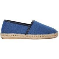 Dune Mens BRONKO Canvas Espadrilles Size UK 8 Flat Heel Blue